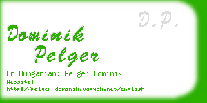 dominik pelger business card